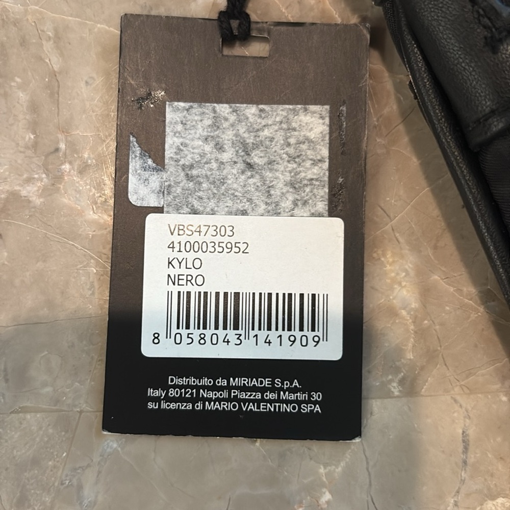 NWT Valentino Black Bag with Logo Strap - Picture 4 of 10